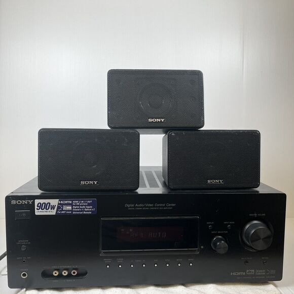 Sony STR-k900  Channel HDMI AV Receiver - Black ( with 3 extra Speakers ) - Picture 1 of 4